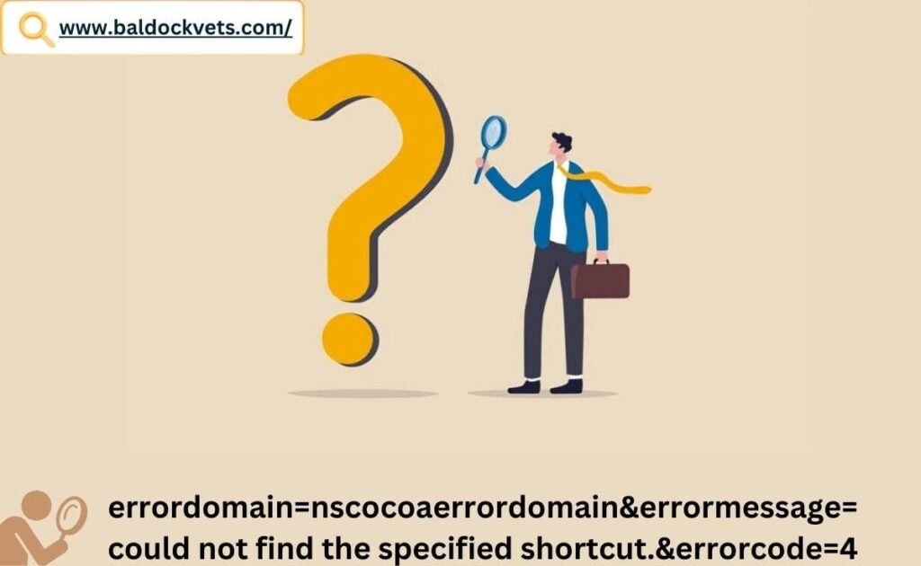Errordomain=nscocoaerrordomain&errormessage=could not find the specified shortcut.&errorcode=4