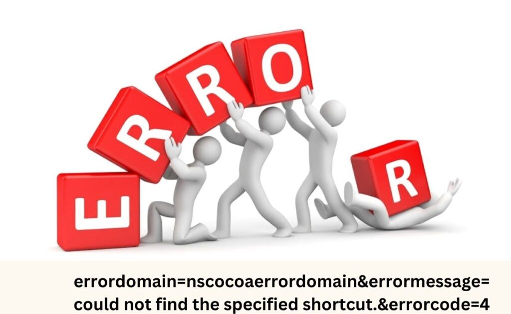 Errordomain=nscocoaerrordomain&errormessage=could not find the specified shortcut.&errorcode=4
