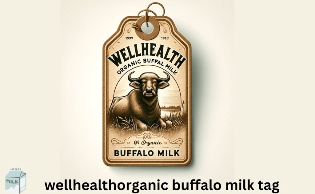 wellhealthorganic buffalo milk tag
